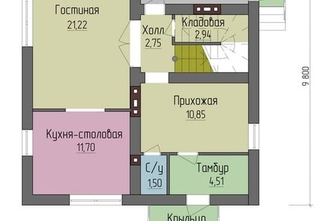 План 1 этажа