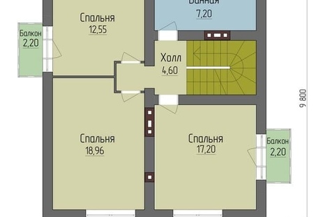 План 2 этажа