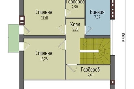 План 2 этажа